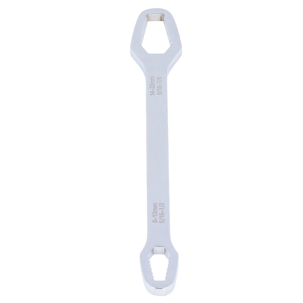 Wrench 8‑22mm Double End Universal Multifunctional Hand Tool for Maintenance RepairSilver