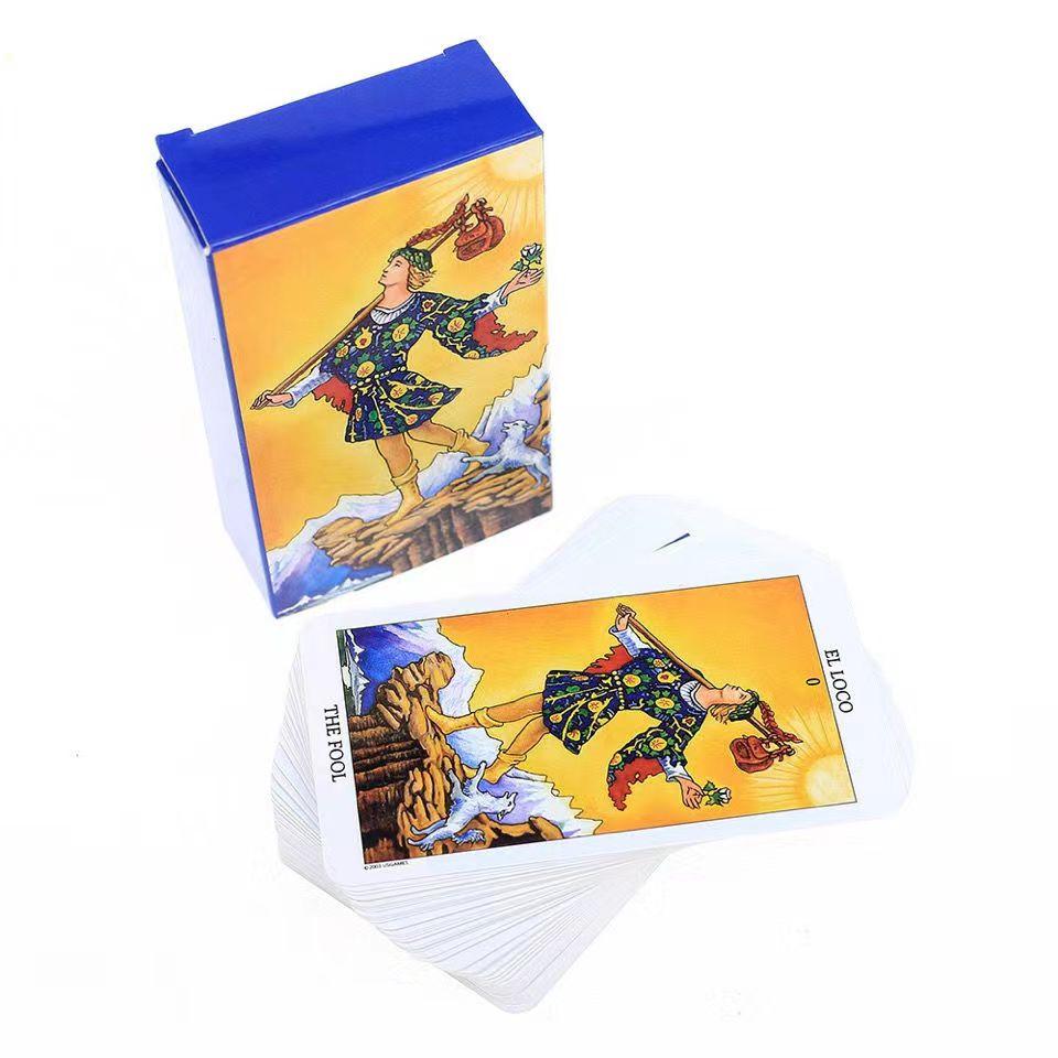 Spanish Tarot Cards Deck Games Oracle Party Playing Card English Table Board Game