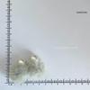 Korean Style Double-Sided Pearl Pompon Stud Earrings - Versatile Autumn/Winter Fashion Jewelry