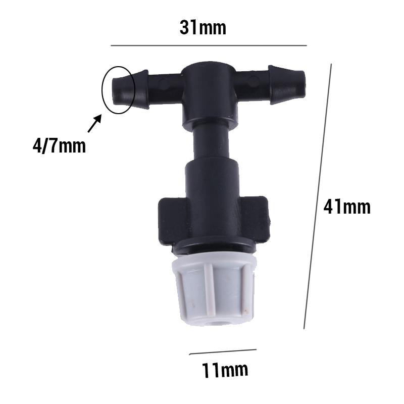 10-500pcs Atomization Nozzle Water Control Sprayer Micro Irrigation Plant Self Garden Mist Sprinkler With Tee For Greenhouse