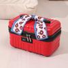 Handheld Makeup CaseWith Password Lock 16 Inch Large Capacity Portable Toolbox Lightweight Storage Small Box Leather Luggage