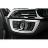 Silver Steel Function Control Button Frame Trim For BMW 5 Series G30 2018-