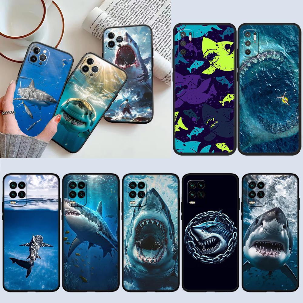NH39 Shark Art Phone Case for Samsung Galaxy A11 A12 A13 A15 A52S A53 A55 A56 A70 A71 A72 A73 F06 F16 F56 S10 Plus S10e