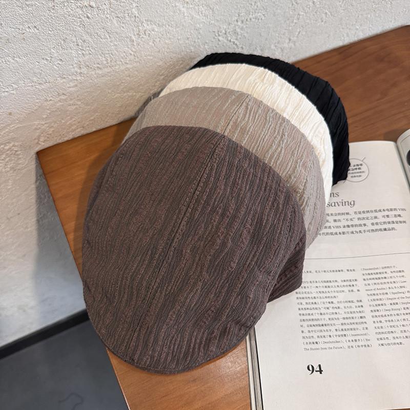 Casual Cotton Beret Hat For Women With Sunshade Breathability Summer Spring Autumn Wear