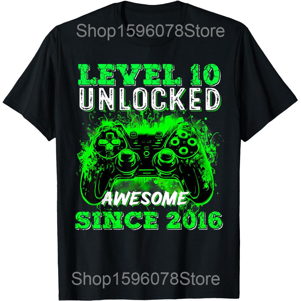 10 Year Old Gifts Vintage 2016 Limited Edition 10th Birthday T Shirts Humor Streetwear Tee Short Sleeve Unisex Loose Clothing