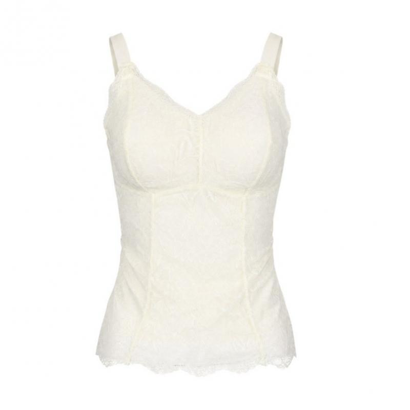 Shop   Women Double Lace Adjustable Cami With Built In Cup Black Lsl Wsh260014