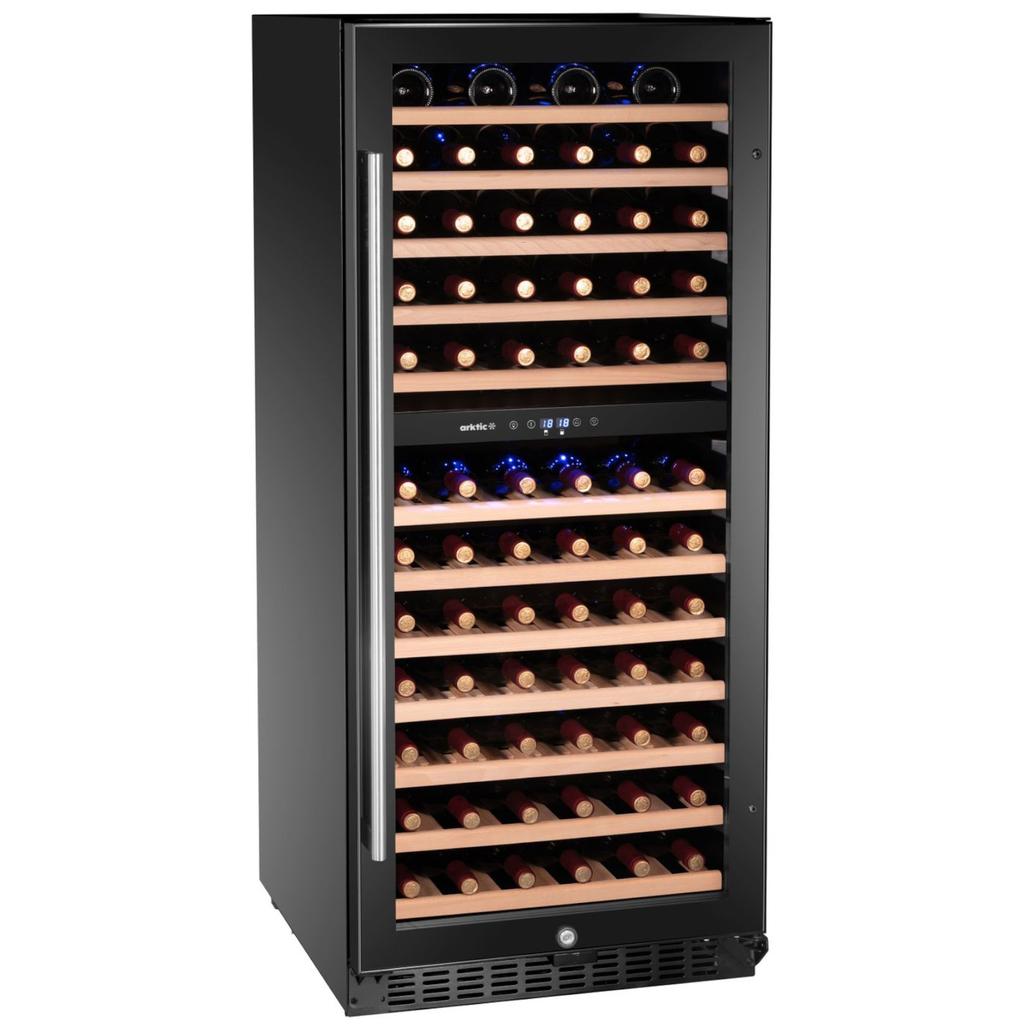 2-zone Wine Cooler for 124 Bottles, 265 L, 570x595x1400 Mm