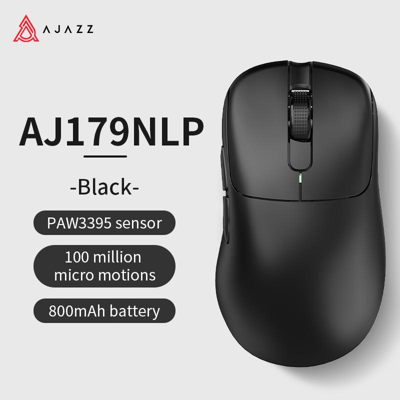AJAZZ AJ179 PRO PAW3395 Lichtgewicht Bedrade Draadloze Muis met Magnetische Oplaadbasis Ergonomische Macro Gaming Muis voor PC Laptop