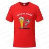 French Evg Team Future Groom Man T-shirt Wedding Tops Single Farewell Bachelor Party Tees Fashion Skeleton Beer Graphic Tshirt