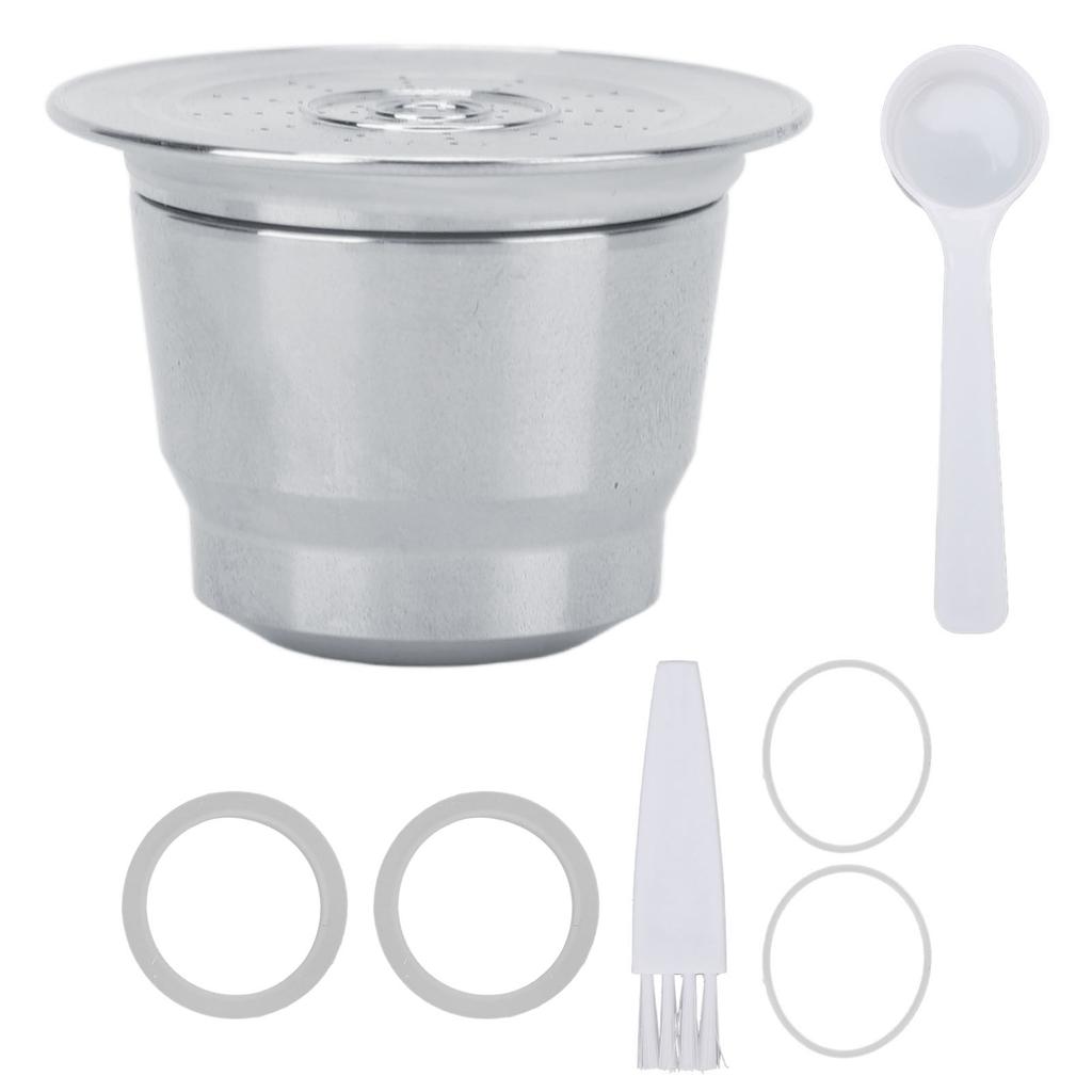 Kávové kapsle opakovaně použitelné kapsle potravinářská nerezová ocel plnitelné kávové filtrační sítko náhradní