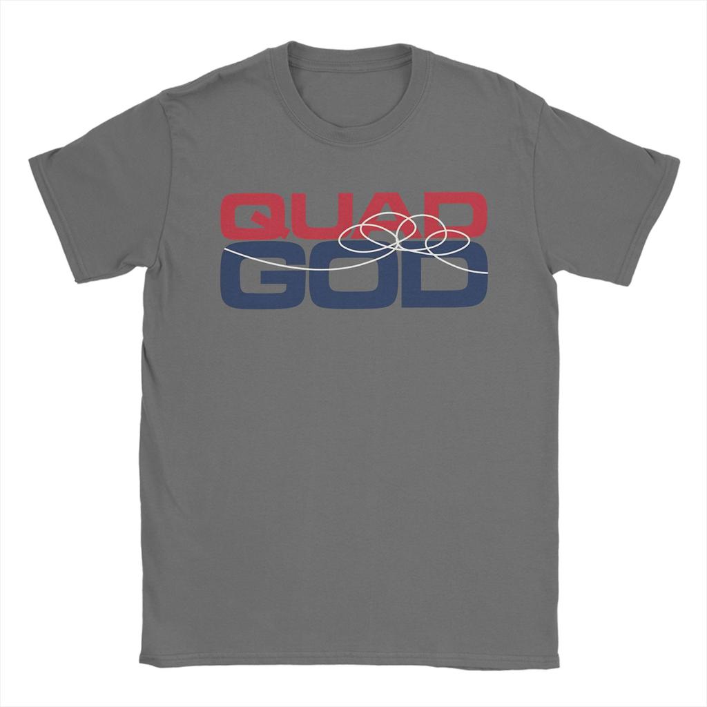 Streetwear TShirt Summer Quad God Hipster T Shirts  Cotton Tshirt for Unisex Y2K Basic Print Short Sleeve Tees