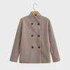 2024 Autumn/Winter Women's Two-Tone Wool Coat: European & American Street Fashion