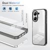 Dla Xiaomi Redmi Note 13 4G Przezroczyste Etui na Telefon TPU PC Antypoślizgowy Odporny na Upadki Tylny Pokrowiec