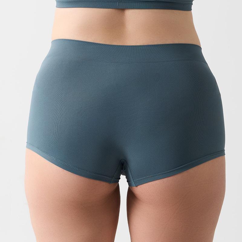 Měkké bezešvé chlapecké šortky s vysokým pasem pro základní vrstvu a sport