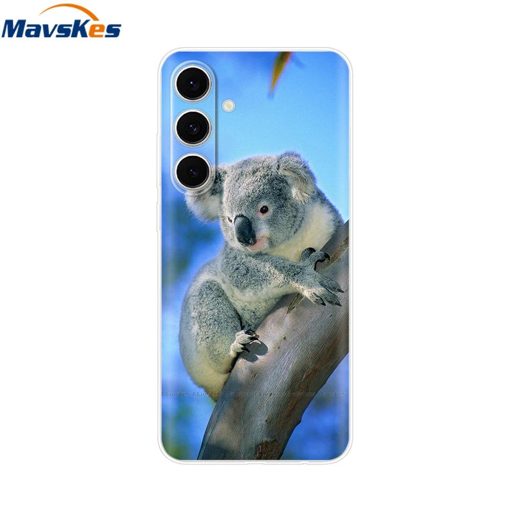 For Samsung S24 FE Case Stylish Flowers Painted Cover Clear Silicone Phone Case for Samsung Galaxy S24 S24FE Soft Shell Fundas