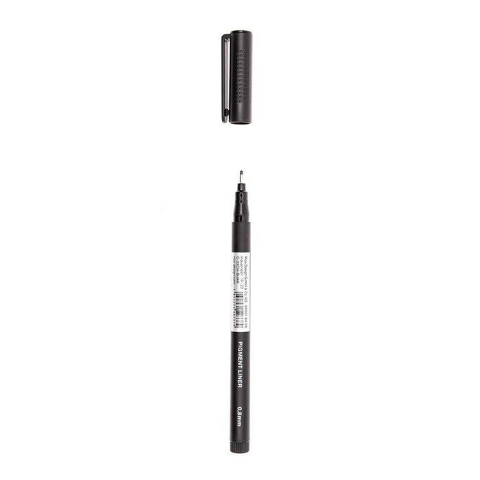 2 Black Pigmented Felt-tip Pens 0.8 Mm