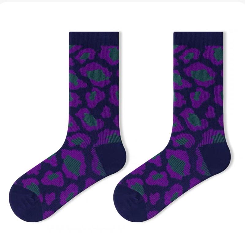 

Женские носки средней длины с узором «гусиная лапка» в стиле ретро с двойной иглой – дышащие, впитывающие пот, модные One Size