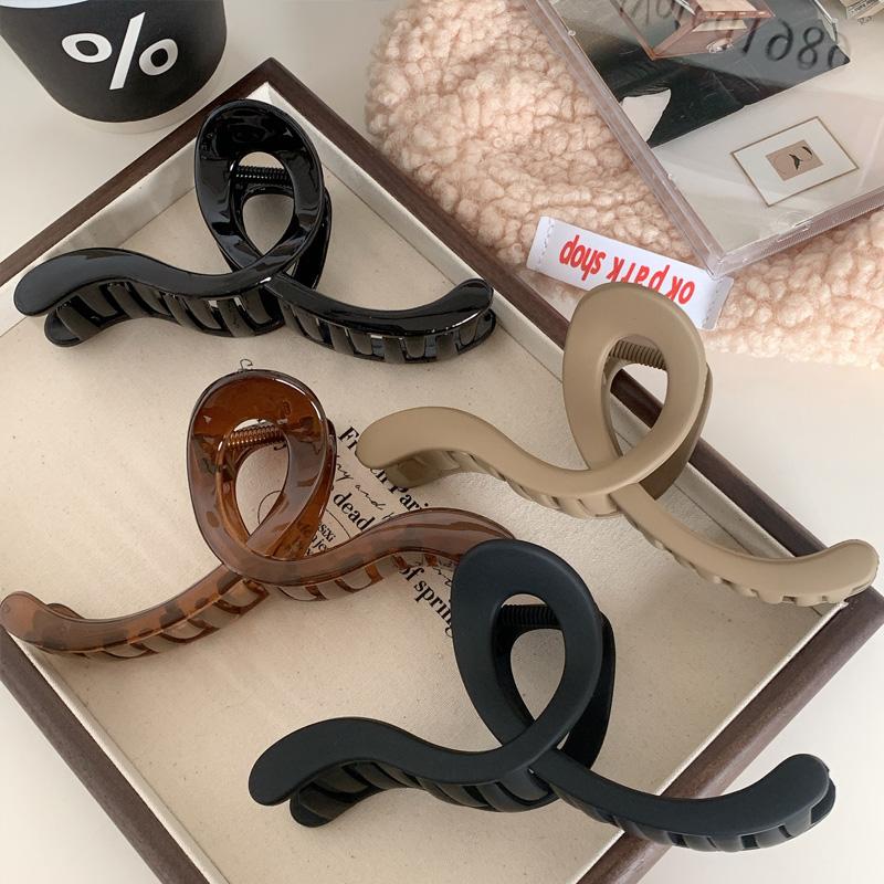 1pc Wavy Elegant Hairpin Fashion Hair Clips Luxury Crab Claw Girls Accessories Acrylic