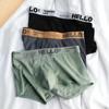 4 stücke Marke Boxer Männer Unterwäsche Baumwolle Brief Ropa Interior Hombre Herren Boxer Cuecas Masculinas Mann Calzoncillos Größe M-3XL