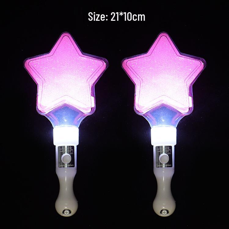 Luminous Five-Pointed Star Stick Toy for Concerts and Advertising