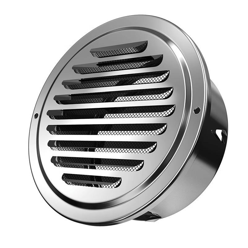 Stainless Steel Flat Mouth Wind Cap: Exterior Wall Exhaust Hood