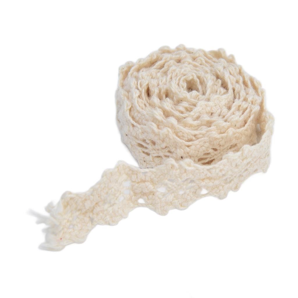 Lace Ribbon 20 Yards 1.5cm Width Retro   Touch Comfort Feel Good Lace Design for Clothes Shoes Hats Bags