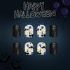 Halloween Press on Nail French Tips Fake Nail Acrylic Nail Square False Nail Glues on Nail Stick on Nail for Womens