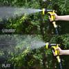 3X Telescopic Water Hose 10 Functions High Pressure Sprinkler Set for Garden Irrigation Car Wash 25FT 3300D Green Black
