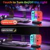 [2024 NEW Model] Wenocally Switch & Switch Organic EL Joy-Con Charger Stand RGB Light 6 Joy-Con Switch Switch with Timing Function Overcharge Preventi