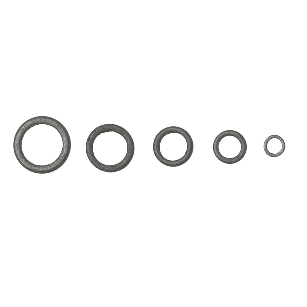 4.4mm 5.3mm Black Terminal End Tackle Accessory Carp Fishing O Ring Flat Round Matt Tippet Rig Ring