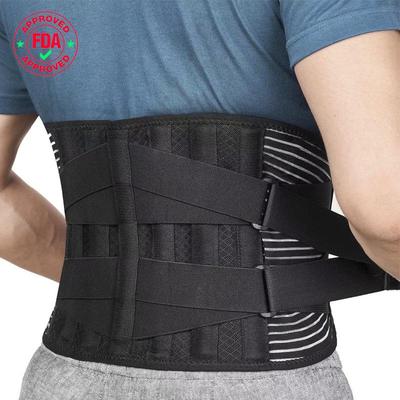 Cinturón Lumbar de Malla Transpirable Ajustable con Almohadilla de Presión