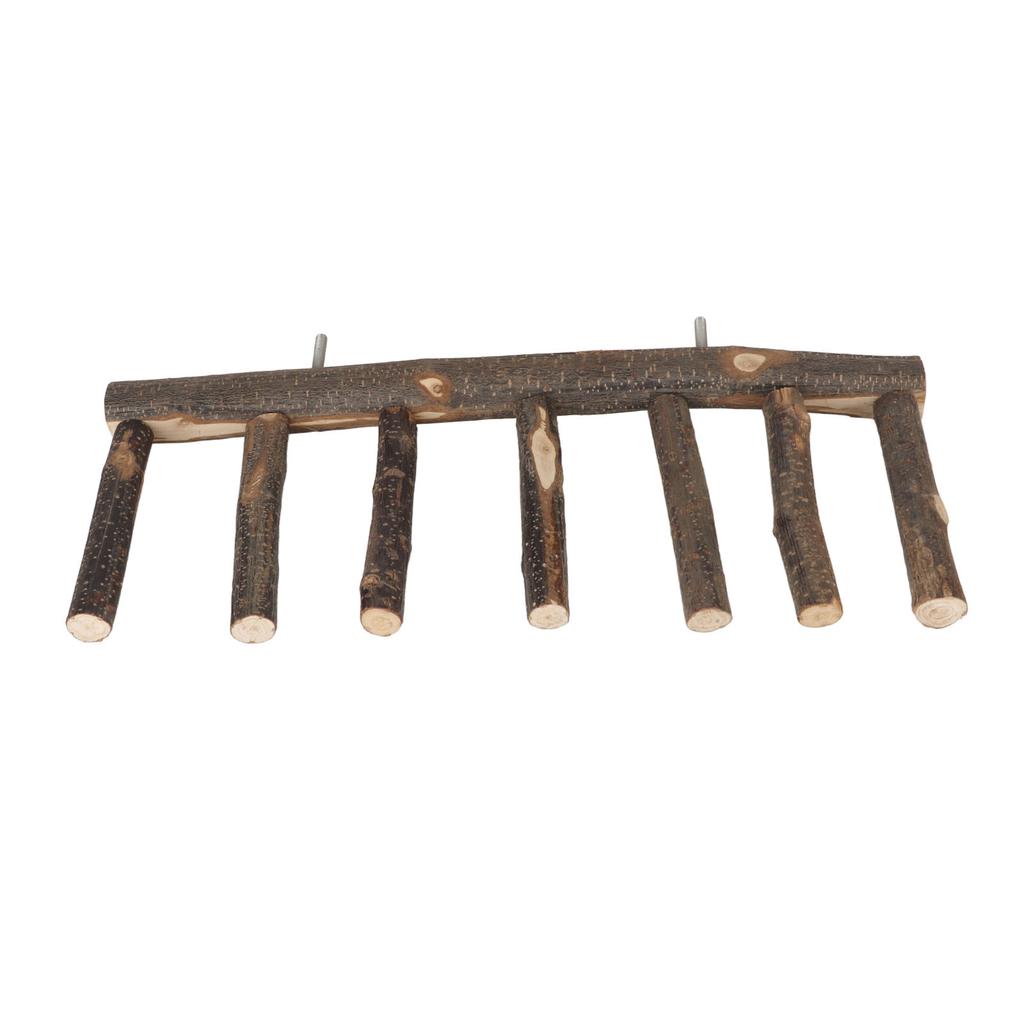 Bird Wooden Ladder Grinding Claws Multi Step Ladder Parrot Perch Ladder for Small Medium Parrot 7