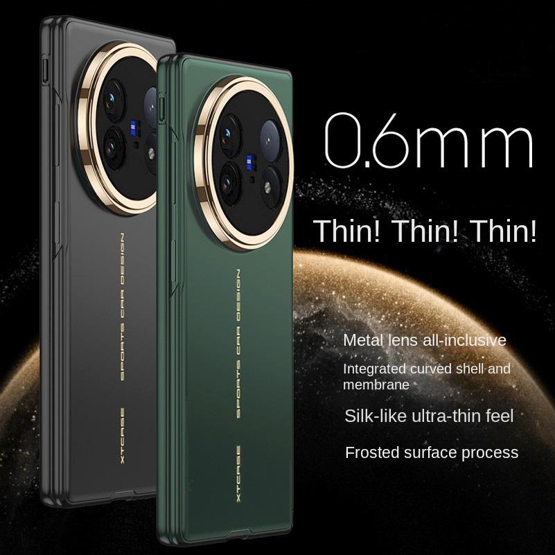 0.6mm Ultra-thin Micro-Polished Frosted Glass Protective Case for VIVO X Fold 5 fold5 All-inclusive Protect Cover
