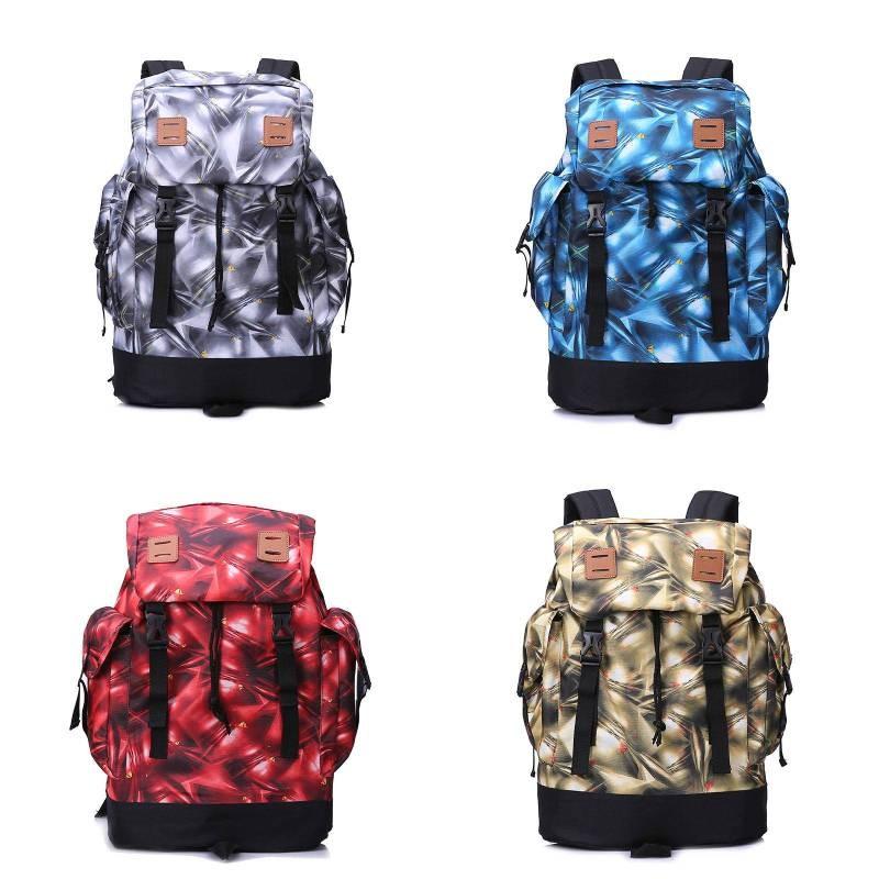 Waterproof Travel Mens Backpack Geometric Pattern Organizer Daily Bag Commute