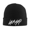 Lady Gaga Mayhem Album Logo Warm Knitted Cap Winter Knit Bonnet Hat Skullies Beanies Hip Hop Caps for Unisex