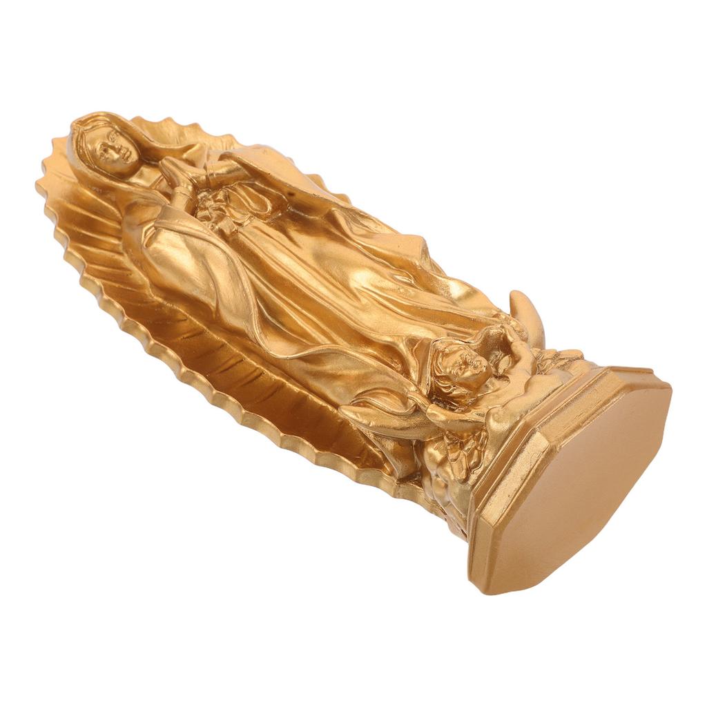 Virgin Mary Resin Statue Indoor Home Decor Catholic Sculpture Living Room Office Church Our Lady of Grace Religious Grace Statue