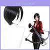 Peruca Cosplay Ada Wong de Resident Evil Com Estilo Curto e Liso Para Halloween e Eventos de Fantasia