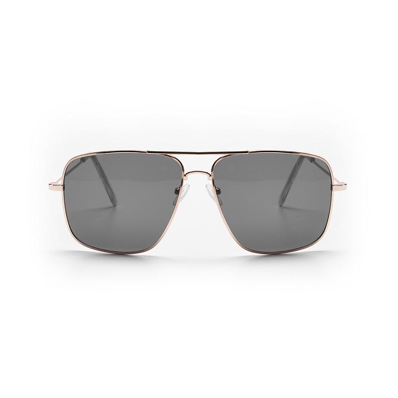 

Модные неполяризованные солнцезащитные очки с квадратной металлической оправой для ПК с двойной переносицей, классические авиаторы для мужчин и женщин