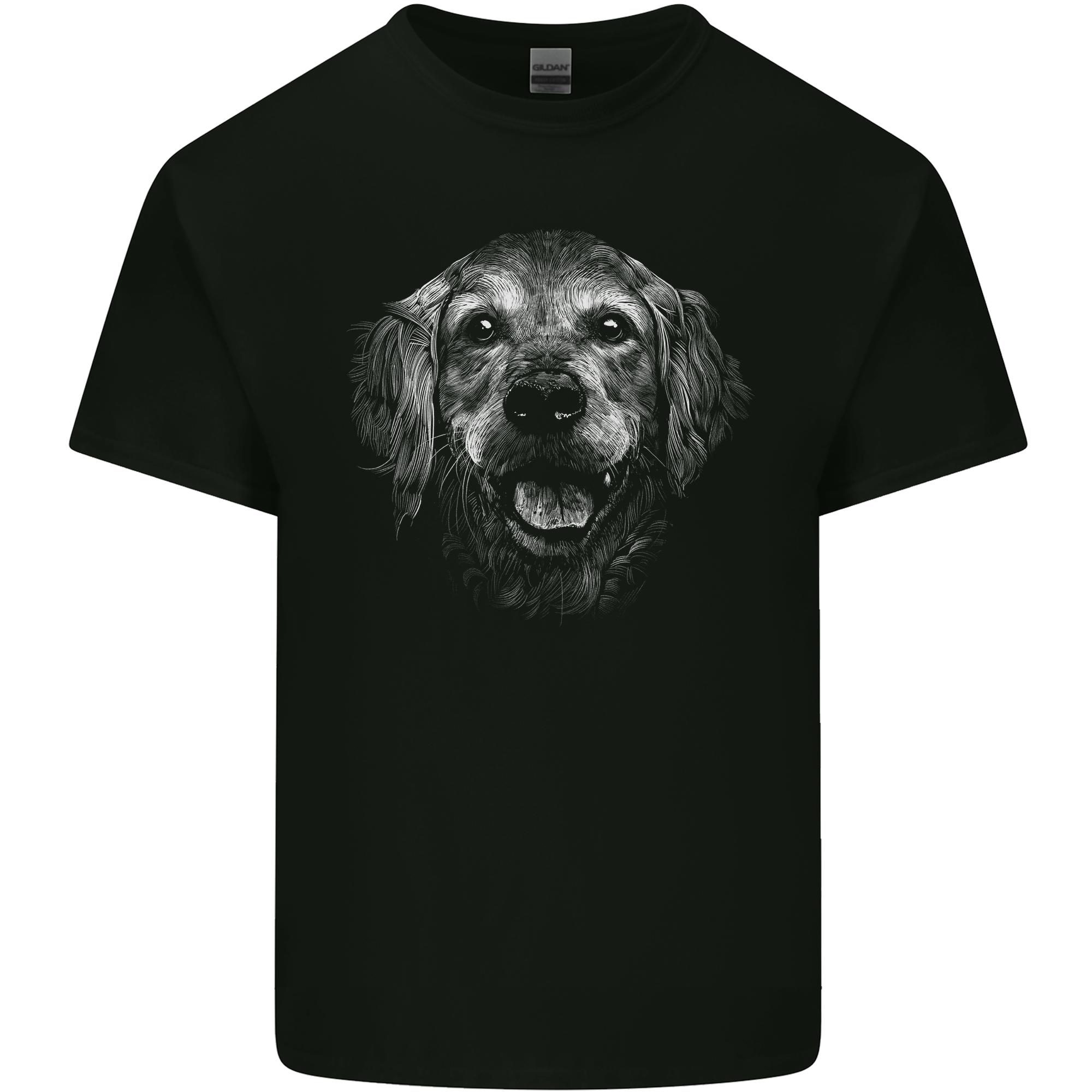 A Golden Retriever Face Unisexs Light Cotton TShirt S