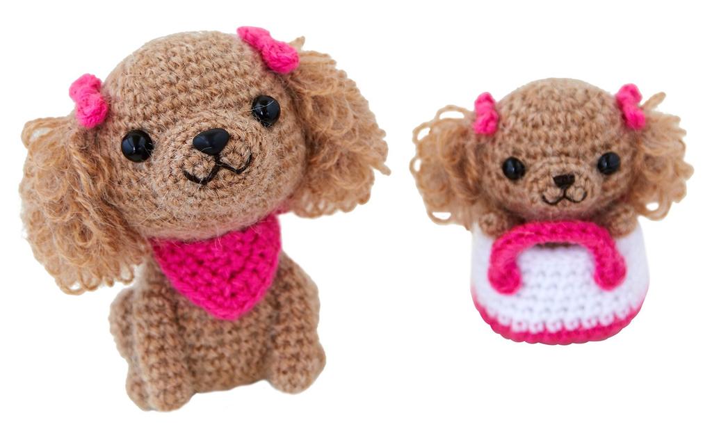 Hamanaka Craft Cute Amigurumi Toy Poodle Parent and Child Pack H301-515