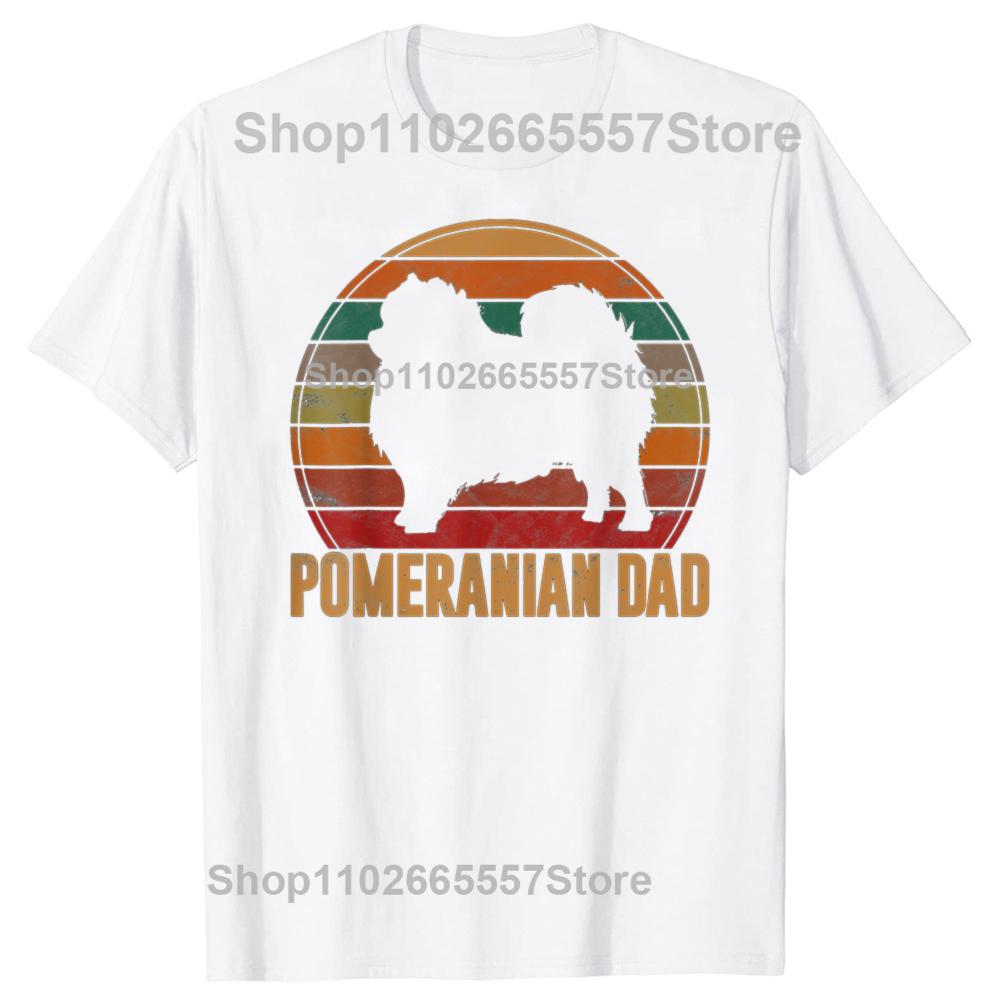 Funny Pomeranian Mom Pom Dog Mama Graphic T Shirts Men Cotton Humor Streetwear Tee Shirt Short Sleeve Unisex Loose Clothing