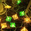 Waterproof Eid Mubarak String Light 10/20/30/40 LED Garland String Lamp  Garden Patios Bedroom