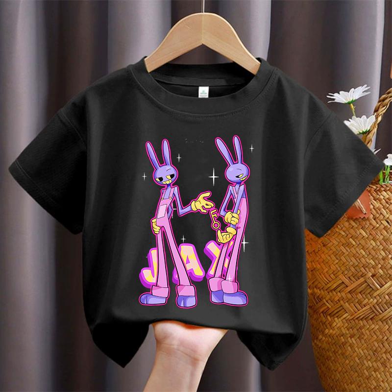 The Amazing Digital Circus Children TShirt Cartoon Printed T Shirts Boys Casual Sports Short Sleeves Tops Summer Kids Clothing