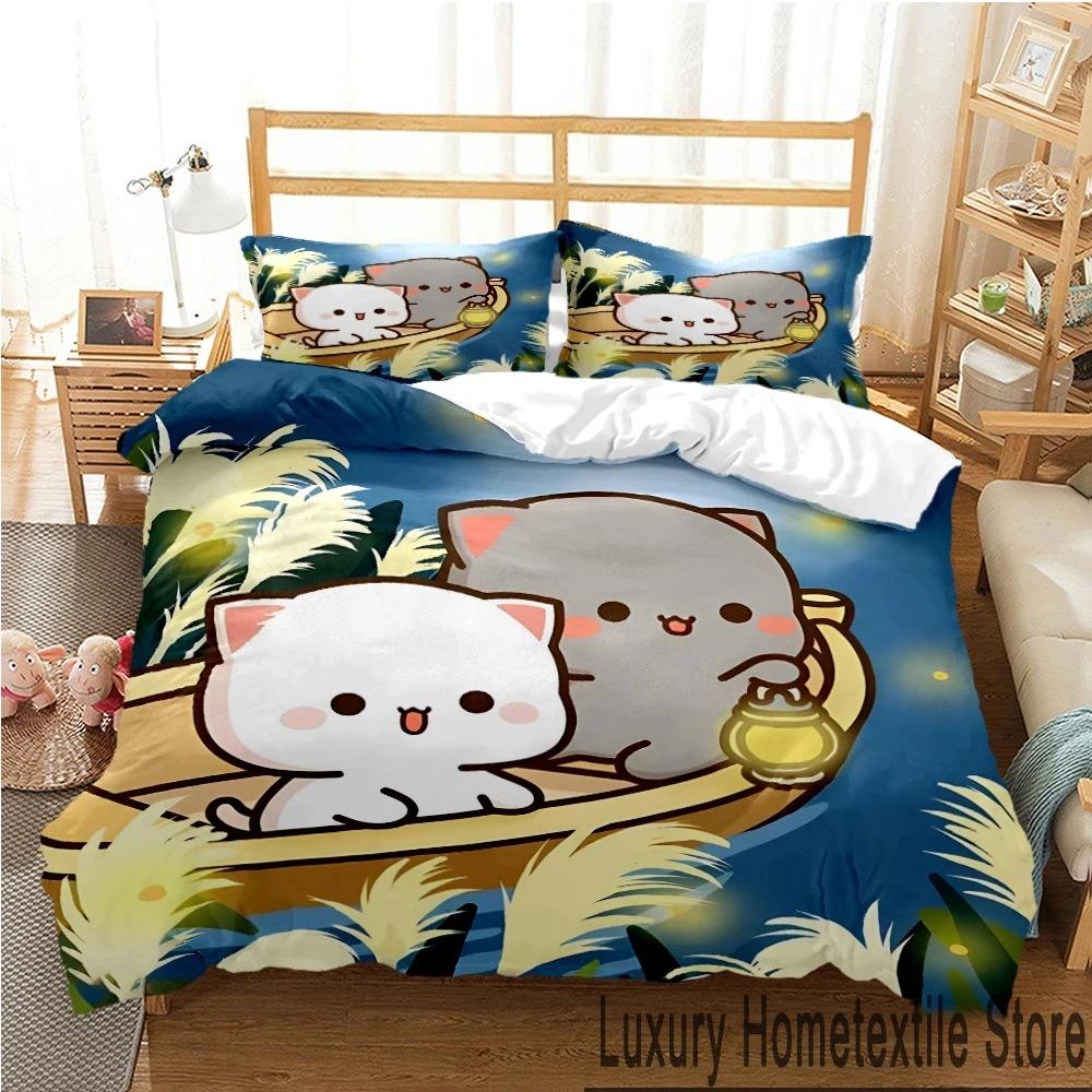 3D Print Bubu Dudu Cartoon Bear Panda Bedding Set Boys Girls Twin Queen King Size Duvet Cover Pillowcase Bed boys Adult