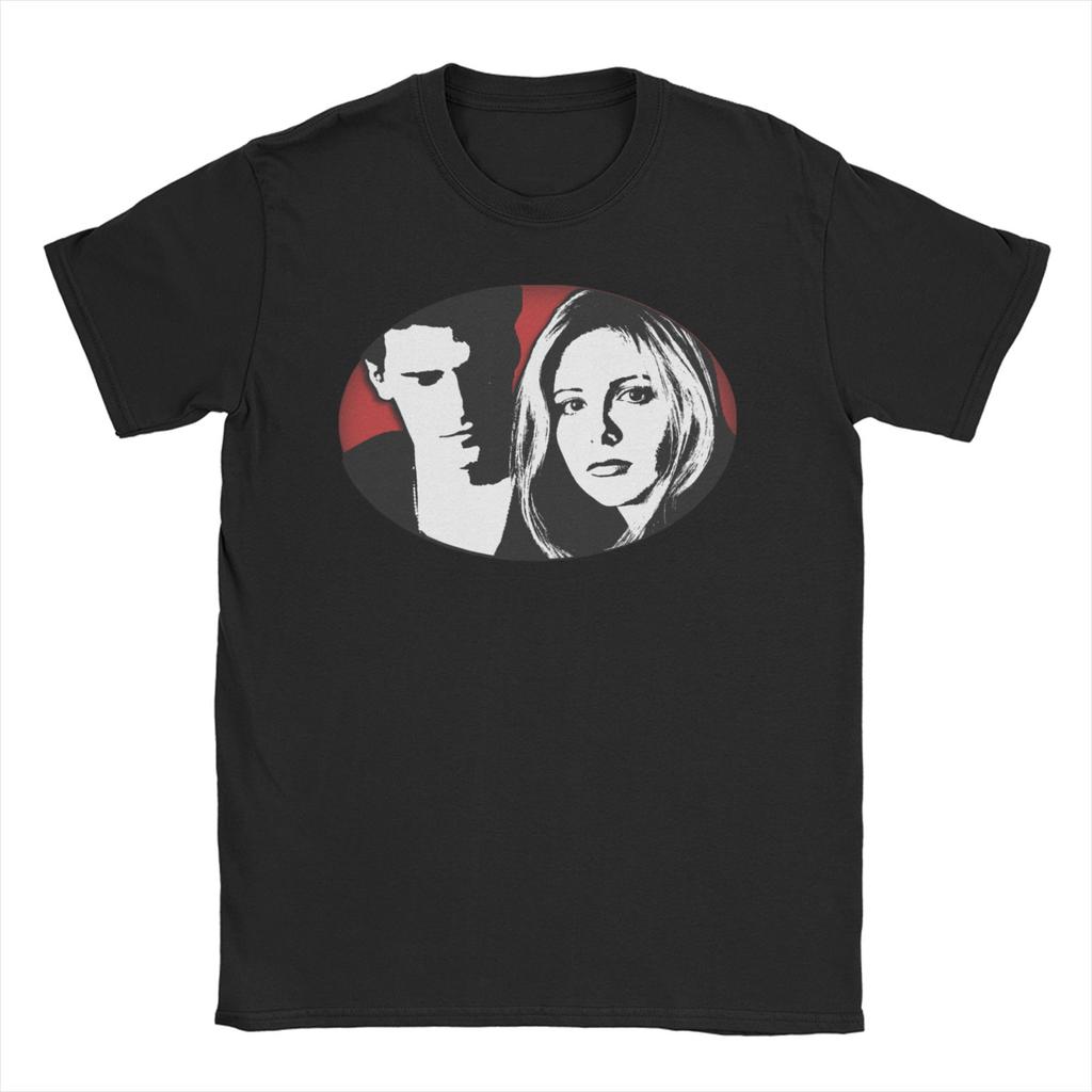Unisex WOMENs TShirt Buffy Vampire Metal Mashup Slayer Band Pure Cotton Tee Shirt Short Sleeve T Shirts O Neck Clothes Plus Size