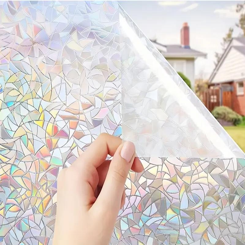 

Обои против подглядывания Пленка для конфиденциальности окон Радужная оконная наклейка Теплоизоляция Ультрафиолетовая защита Электростатическая адсорбция 30cmx100cm