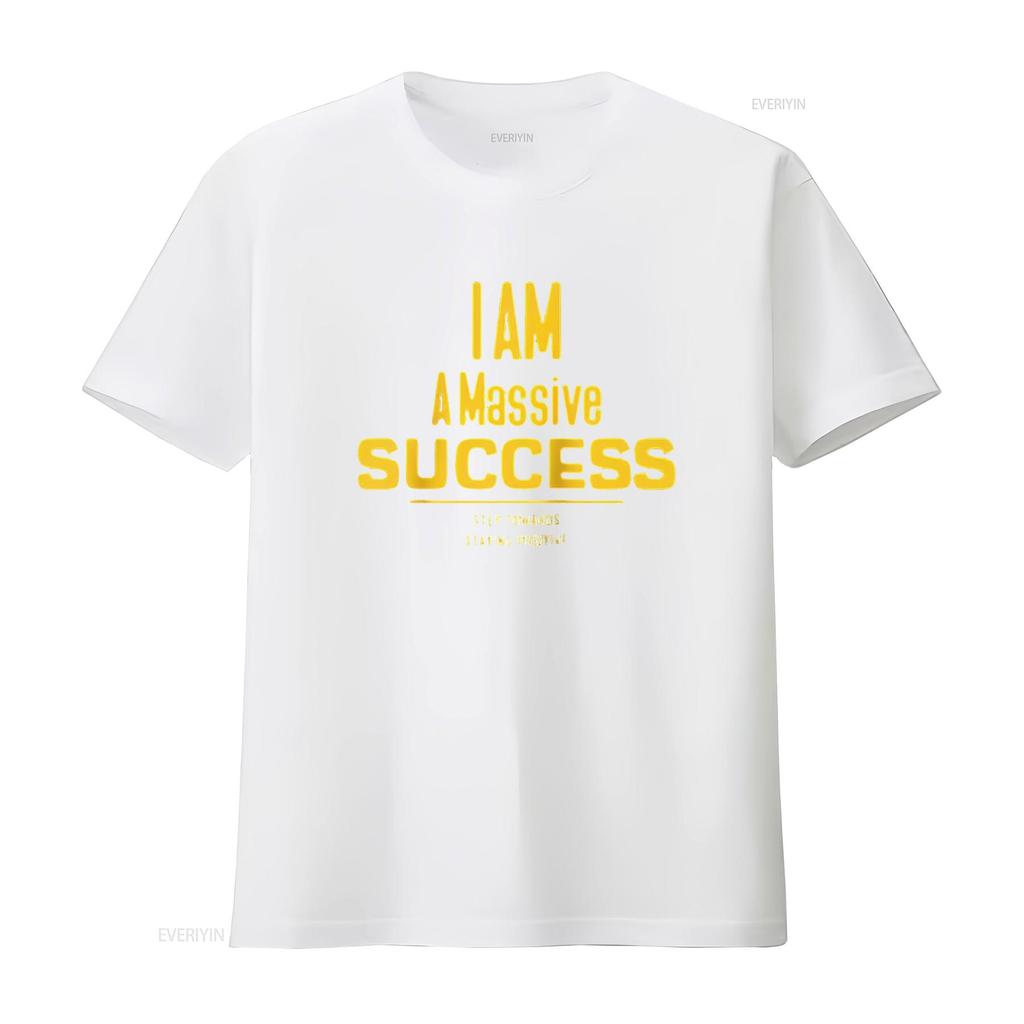 Mens Motivational I Am Quote Design For Business Success Raglan Baseball T Shirt White vintage Washed homme designer clothes