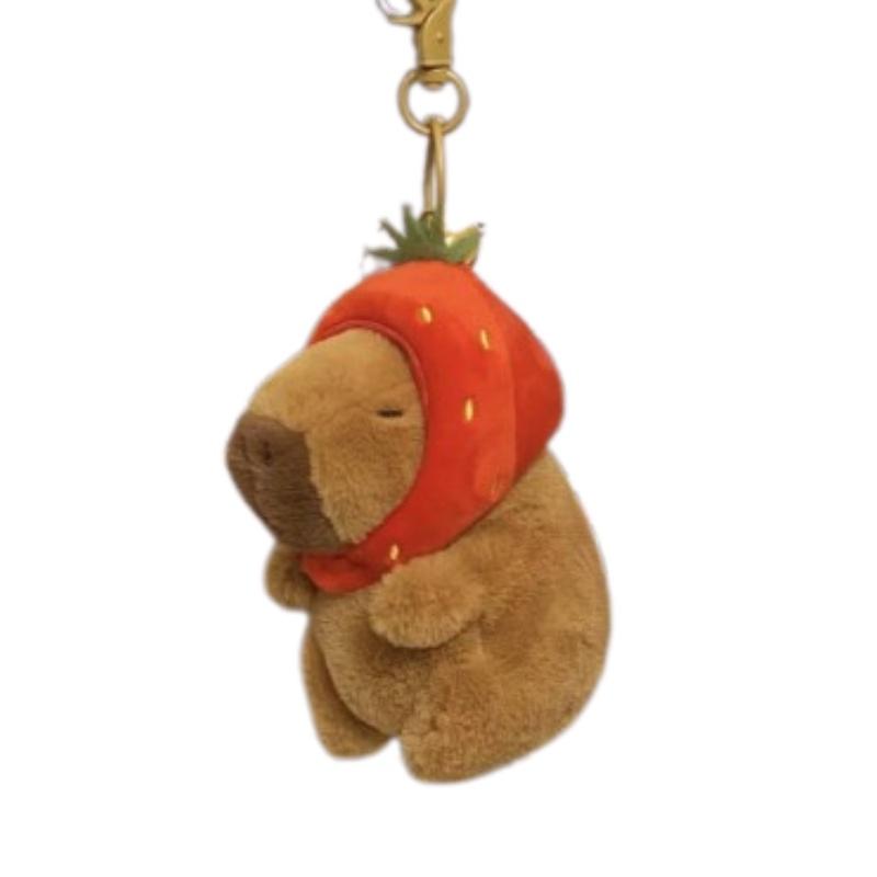 Süßer Capybara Plüsch Schlüsselanhänger Taschenanhänger Mädchengeschenk Weich und Entzückend