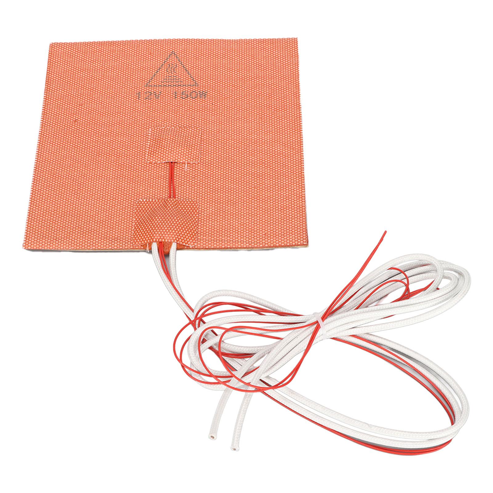 

Силиконовый нагревательный коврик с высокой термостойкостью и клеевым слоем на обратной стороне, силиконовый нагревательный коврик с горячей кроватью 3D 12V