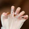 Cat's Eye Wearing Nail Pure Hand-made Nail Piece Fake Nail Wearing Nail Piece Advanced Sense Thin Dog Long